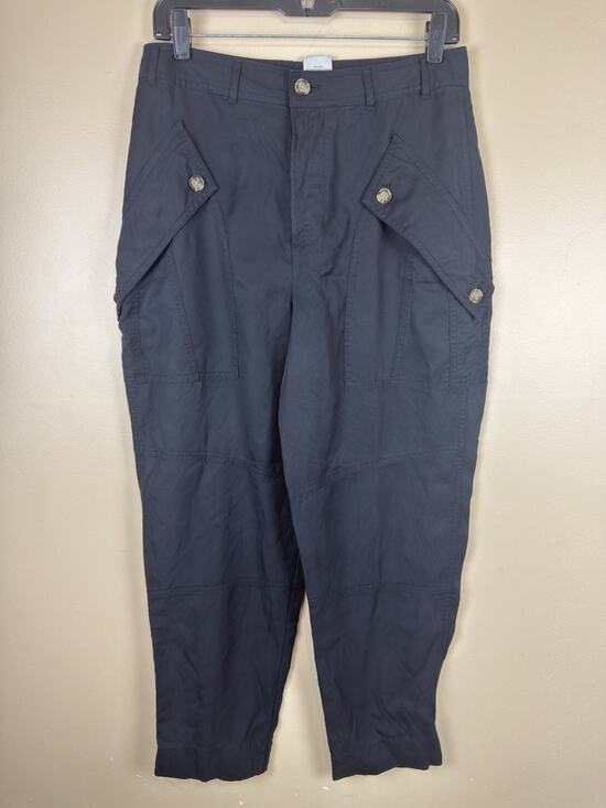 Express Pants - NWT Express Womens Black High Rise Flap Pocket Cargo Utility Pants Size 8